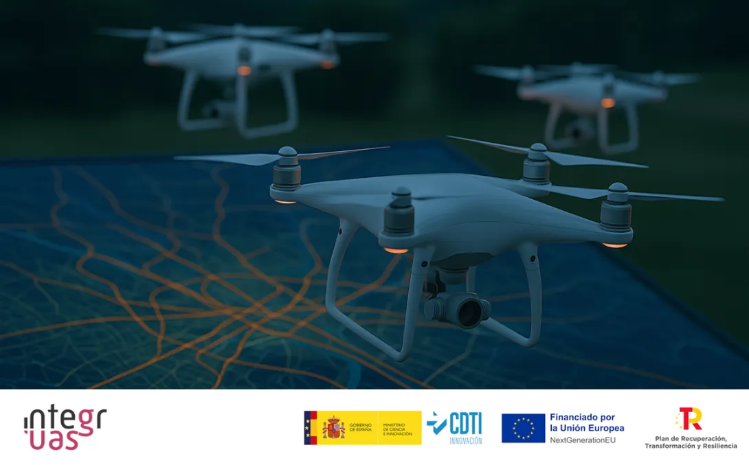 INTEGRUAS impulsa la gestión avanzada de misiones UAV en el espacio aéreo europeo